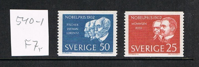 Ruotsi 1962 - Nobel voittajia 1902 2eril  ++