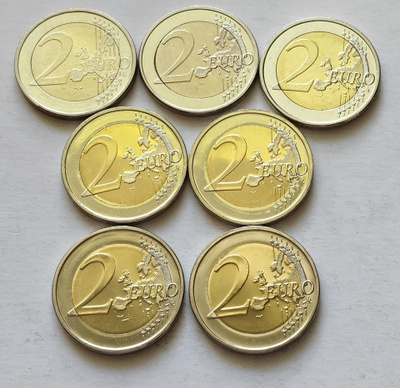 2 eur erik.eurot, 7 kol, Suomi, circ