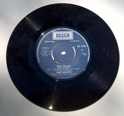 PASI KAUNISTO SATA KELLOA TULETKO MUKAAN SD 5796 SINGLE 1973
