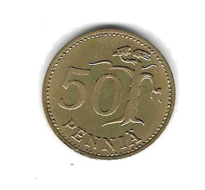 1967 50 PENNIÄ KOLIKKO KÄYTETTY
