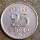 Ruotsin 25 öre hopea kolikoita - pikkukuva 1