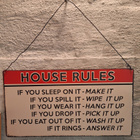 Kylttejä Family rules / Don't disturb / House rules - pikkukuva 3