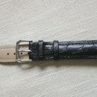 19mm nahkaranneke - musta - pikkukuva 1