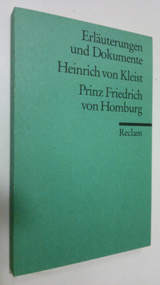 Bernd Hamacher : Heinrich von Kleist - Prinz Friedrich vo...