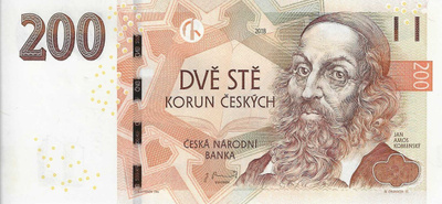 CZECH REPUBLIC 200 KORUN 2018. UNC