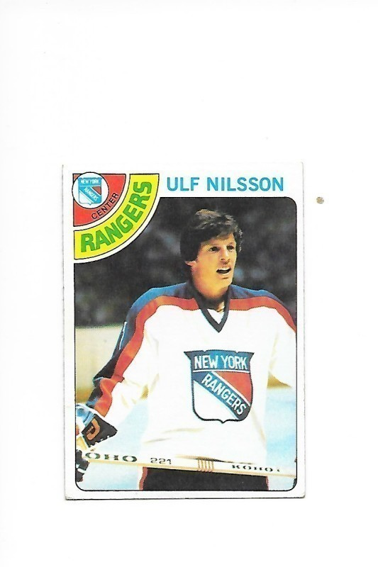 1978-79 Topps #255 Ulf Nilsson New York Rangers