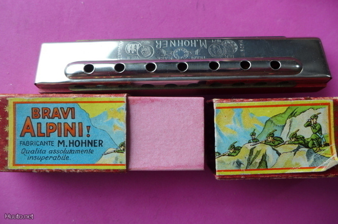 Huuliharppu Hohner Bravi Alpini 12cm pitkä  malli