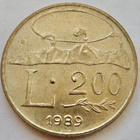 San Marino 200 Liiraa 1989 HYVÄ - pikkukuva 1