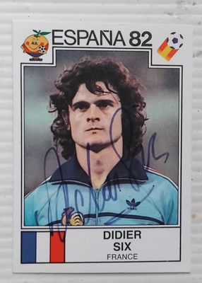 Didier Six Ranska signed