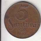 5 santinni  1922 latvija  kl 5-6 - pikkukuva 1