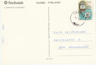 Postileima, LAANILA, Laaninhovi, kuvakortti