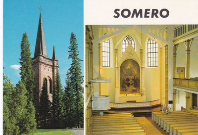 KIRKKOKORTTI - SOMERON KIRKKO - 1/1
