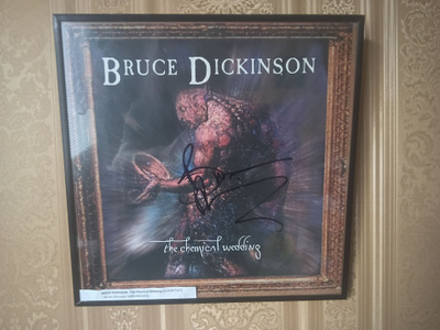 Bruce Dickinson. Promo flat. Signeeraus!