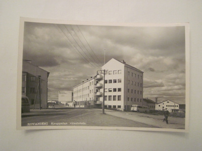 VANHA Postikortti Lappi Rovaniemi 1950-l Alkup.Mallikappale