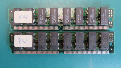 NEC 8 MB FPM 60 ns "Aito 486-klassikko" (2 kpl)
