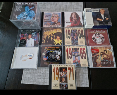 Blues, Rock, Pop, klassinen cd-levyjä. 24 kpl