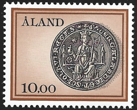 Åland 1984 Yleism Vanha sinetti 10,00 mk ** LaPe 006