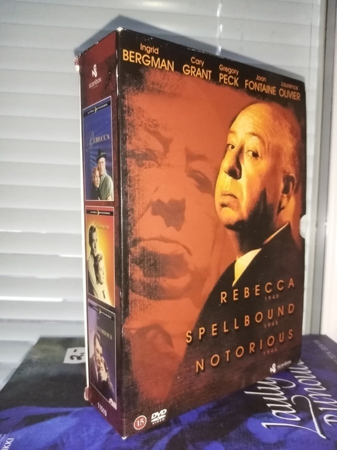 3dvd Rebecca / Spellbound /Notorious ( SIS POSTIKULU)