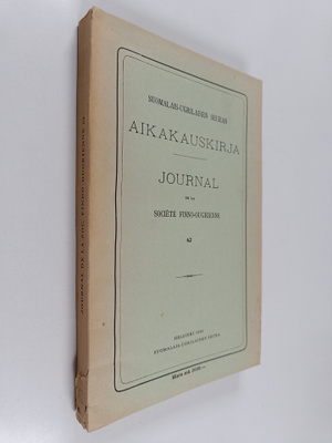 Suomalais-ugrilaisen seuran aikakauskirja - journal de la...