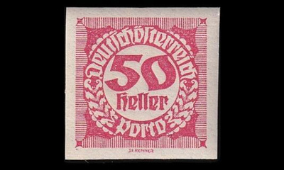 Itävalta P_100 ** Porto 50 H (1920)