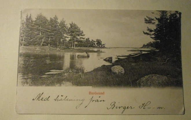Inkoo, Barösund, rantanäkymä, vanha mv pk, p. 190?