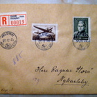 Kirjattu FDC 20.3.1944Minna Canth ja Aero merkit (92) - pikkukuva 1