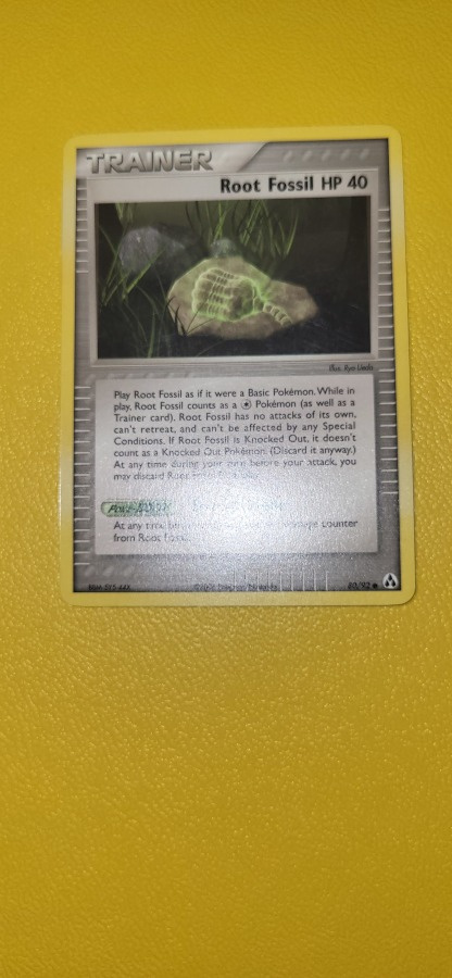 Root Fossil #80 Pokemon EX Legend Maker card