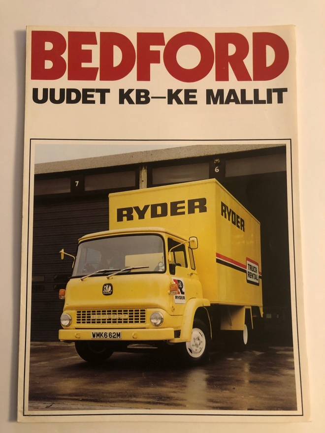 Myyntiesite - Bedford KB-KE mallit - 1976