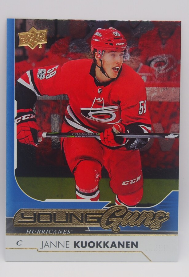 2017-18 Upper deck Young guns Silver foil Janne Kuokkanen
