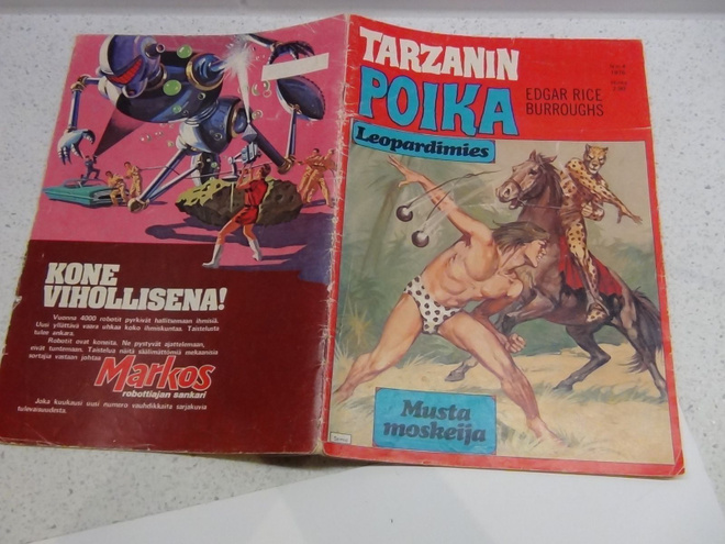 TARZANIN  POIKA,LEOPARDIMIES / MUSTA MOSKEIJA  , 1976