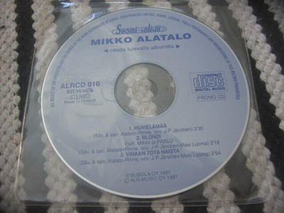Mikko Alatalo - Huvielämää (promo cds)