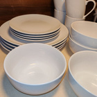 UUSI Eaton dining -  astiasto neljälle, valkoinen - 16 osaa - pikkukuva 1