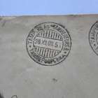Tosi vanha postilähetyskuori, hyvät postileimat! - pikkukuva 3