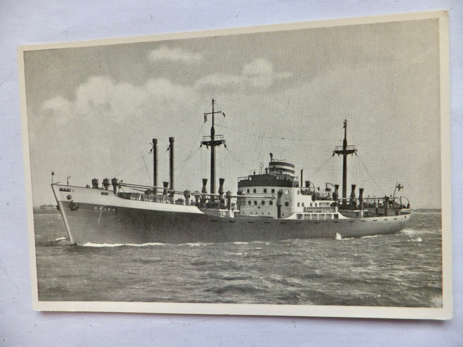 VANHA Postikortti Laiva Orion SHO 1920-l