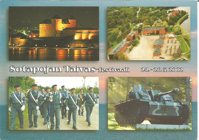 Sotapojan  Taivas - festivaali - kortti