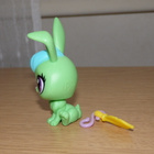 LITTLEST PET SHOP vihreä Jolly Rolly PUPU + amuletti - pikkukuva 3