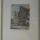 TAULU 43x35cm Saksalainen Talo vuodelta 1453 - pikkukuva 1