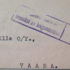 Olympialeima 20.7.-4.8.1940+sensuurileima,Helsinki 2/5.1940 - pikkukuva 2