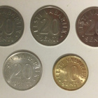 EESTI KOLIKKOJA.  20 senti 4kpl + 10 senti (2kpl). - pikkukuva 1