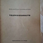 TELEVISIOSANASTO ENGLANTI SUOMI - pikkukuva 1