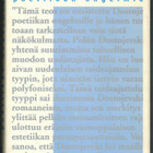 Bahtin: Dostojevskin poetiikan ongelmia - pikkukuva 1