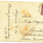 Tyttö ja poika - valokuvakortti, kulk. 1925 - pikkukuva 2