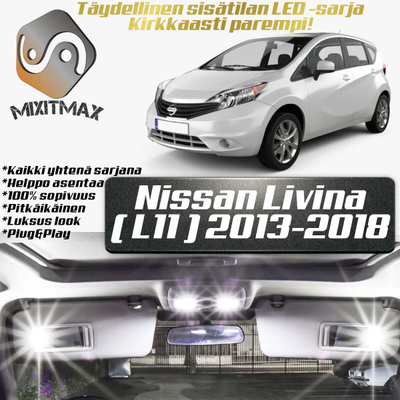 Nissan Livina (L11) Sisätilan LED-sarja 6-osainen