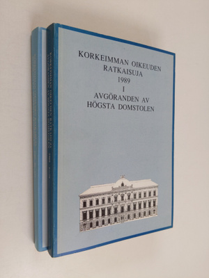 Korkeimman oikeuden ratkaisuja 1989 1-2