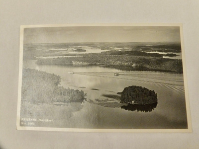 VANHA Postikortti Päijänne Vesijärvi 1930-l Karhumäki