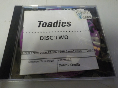 TOADIES - LIVE FROM THE PIT CD HARVINAINEN LIVE CONCERT