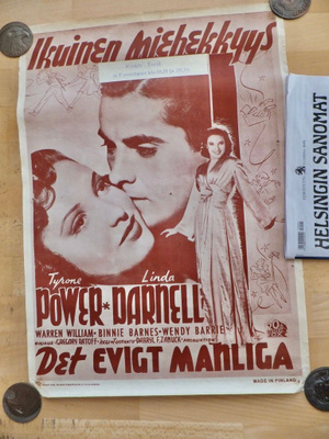 VANHA Elokuvajuliste Ikuinen Miehekkyys Blood and Sand 1941