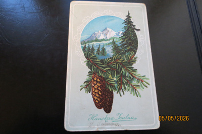 VANHA JOULUKORTTI v.1913 KULKENUT