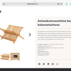ASTIANKUIVAUSTELINE. kokoontaitettava,bambu. MAKU - KITCHEN. - pikkukuva 3