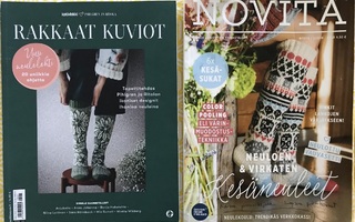 Rakkaat kuviot ja Novita Kesäneuleet -neulelehdet / 2 kpl